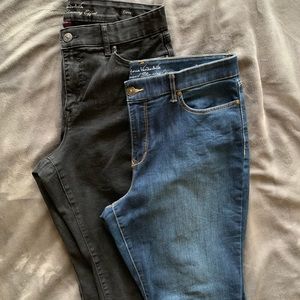 Faded Black and Dark wash jeans